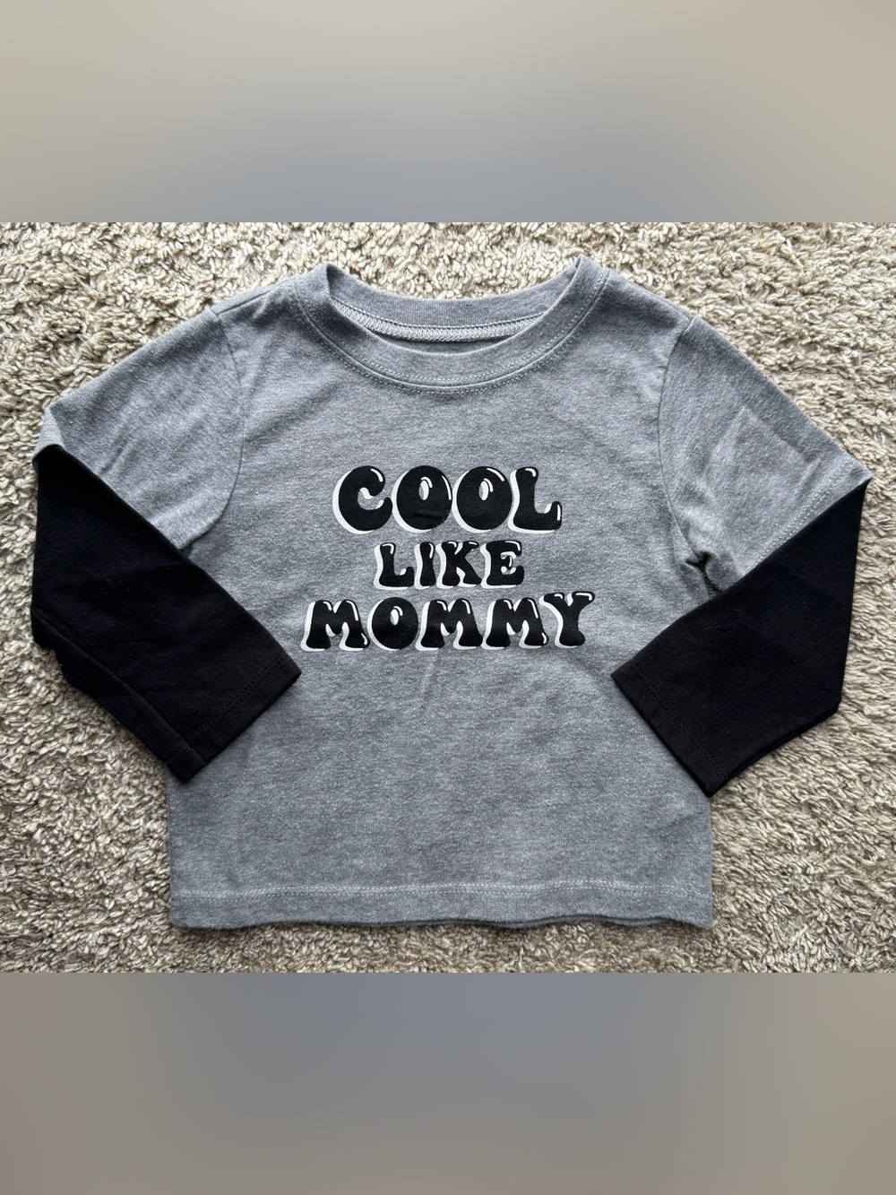 Garanimals “Cool Like Mommy” Layered Look Long Sleeve Shirt Toddler 18M